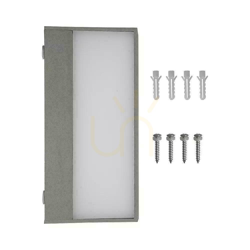 Jelölje be V-TAC 9W LED-es fali lámpatest Top Down szürke IP65 VT-8056 3000K 850lm V-TAC 9W LED-es fali lámpatest Top Down szürke IP65 VT-8056 3000K 850lm