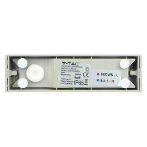 V-TAC 9W LED-es fali lámpatest Top Down szürke IP65 VT-8056 6400K 850lm small 3