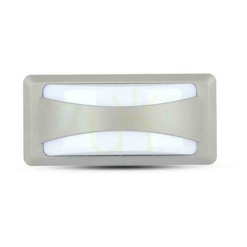 Jelölje be V-TAC 12W LED-es fali lámpatest szürke IP65 VT-8058 4000K 1160lm