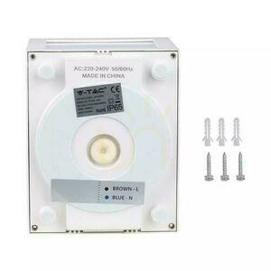 V-TAC 12W LED fali lámpatest IP65 fehér VT-822 3000K 1350lm small 4