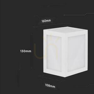 V-TAC 12W LED fali lámpatest IP65 fehér VT-822 3000K 1350lm small 6