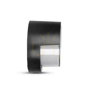 V-TAC 12W LED fali lámpatest IP65 Fekete kerek VT-827 3000K 1155lm small 1