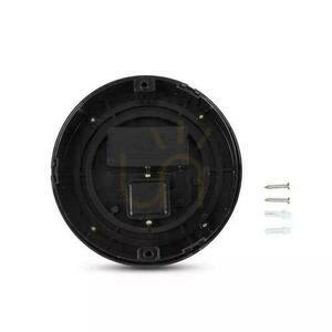 V-TAC VT-831 LED homlokzati fali lámpa 7 W, 610 lm, 3000 K, IP65, fekete kerek small 4