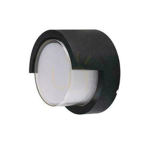 Jelölje be V-TAC VT-831 LED homlokzati fali lámpa 7 W, 610 lm, 3000 K, IP65, fekete kerek