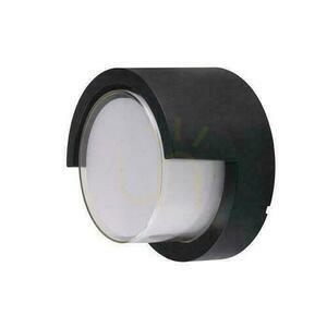 V-TAC VT-831 LED homlokzati fali lámpa 7 W, 610 lm, 3000 K, IP65, fekete kerek small 0