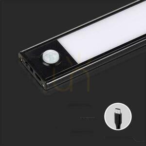 V-TAC 1.5W LED-es szekrény alatti lámpatest Fekete Mozgásérzékelő USB töltés 30cm VT-8141 4000K 110lm 2 V-TAC 1.5W LED-es szekrény alatti lámpatest Fekete Mozgásérzékelő USB töltés 30cm VT-8141 4000K 110lm small 2