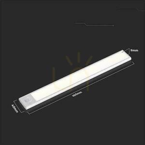 V-TAC 2W LED-es szekrény alatti lámpatest Ezüst Mozgásérzékelő USB töltés 40cm VT-8142 3000K 160lm 5 V-TAC 2W LED-es szekrény alatti lámpatest Ezüst Mozgásérzékelő USB töltés 40cm VT-8142 3000K 160lm small 5