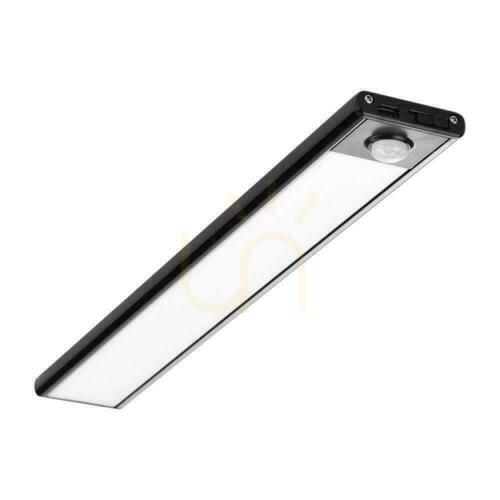 Jelölje be V-TAC 2,5W LED-es szekrény alatti lámpatest Fekete Mozgásérzékelő USB töltés 60cm VT-8143 4000K 260lm