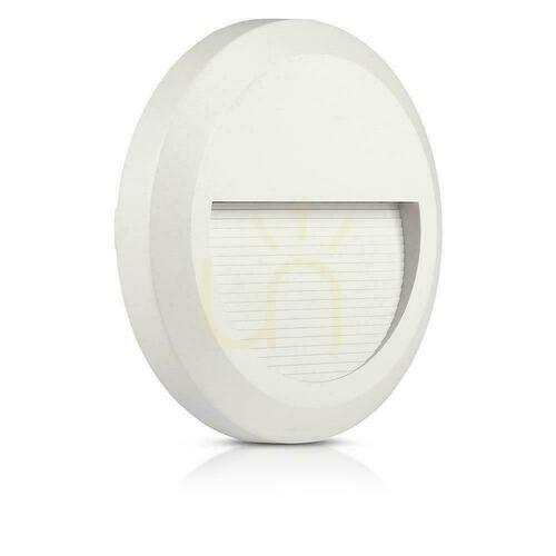 Jelölje be Lépcsőfényszóró 2W LED V-TAC fehér kerek 230V IP65 VT-1142 4000K 80lm