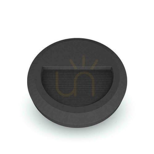 Jelölje be 2W LED V-TAC lépcsőházi lámpatest Fekete kerek 230V IP65 VT-1142 3000K 80lm