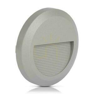 2W LED V-TAC szürke kerek lépcsőfényszóró 230V IP65 VT-1142 3000K 80lm small 1