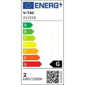 2W LED V-TAC szürke kerek lépcsőfényszóró 230V IP65 VT-1142 3000K 80lm small 10