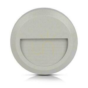 2W LED V-TAC szürke kerek lépcsőfényszóró 230V IP65 VT-1142 3000K 80lm small 3