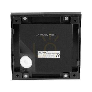 2W LED V-TAC lépcsőházi lámpatest fekete négyzet 230V IP65 VT-1152 4000K 70lm small 5