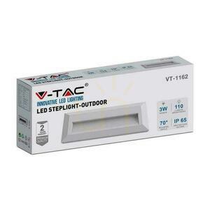 Lépcsőfényszóró 3W LED V-TAC fehér téglalap 230V IP65 VT-1162 4000K 110lm 3 Lépcsőfényszóró 3W LED V-TAC fehér téglalap 230V IP65 VT-1162 4000K 110lm small 3