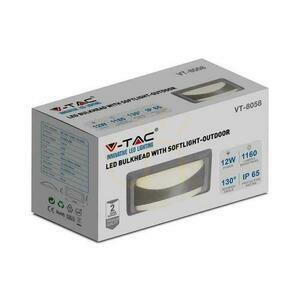V-TAC 12W LED-es fali lámpatest szürke IP65 VT-8058 6400K 1160lm 4 V-TAC 12W LED-es fali lámpatest szürke IP65 VT-8058 6400K 1160lm small 4