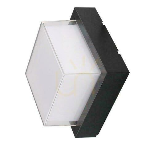 Jelölje be V-TAC 12W LED lámpatest IP65 Fekete négyzet VT-828 3000K 1200lm