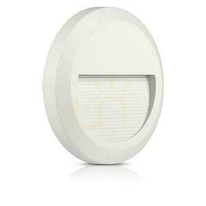 2W LED V-TAC lépcsőfényszóró fehér kerek 230V IP65 VT-1142 3000K 80lm small 1