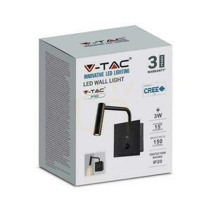 LED lámpatest V-TAC 3W fali lámpa Hotel ágy USB kapcsoló fekete COB CREE VT-2943 3000K 150lm 3 év garancia 3 év garancia 4 LED lámpatest V-TAC 3W fali lámpa Hotel ágy USB kapcsoló fekete COB CREE VT-2943 3000K 150lm 3 év garancia 3 év garancia small 4
