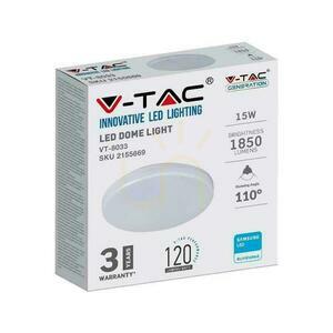 Felületi Plafond kerek V-TAC 15W LED SAMSUNG CHIP IP44 120Lm/W VT-8033 4000K 1850lm 3 év garancia 3 év garancia 4 Felületi Plafond kerek V-TAC 15W LED SAMSUNG CHIP IP44 120Lm/W VT-8033 4000K 1850lm 3 év garancia 3 év garancia small 4