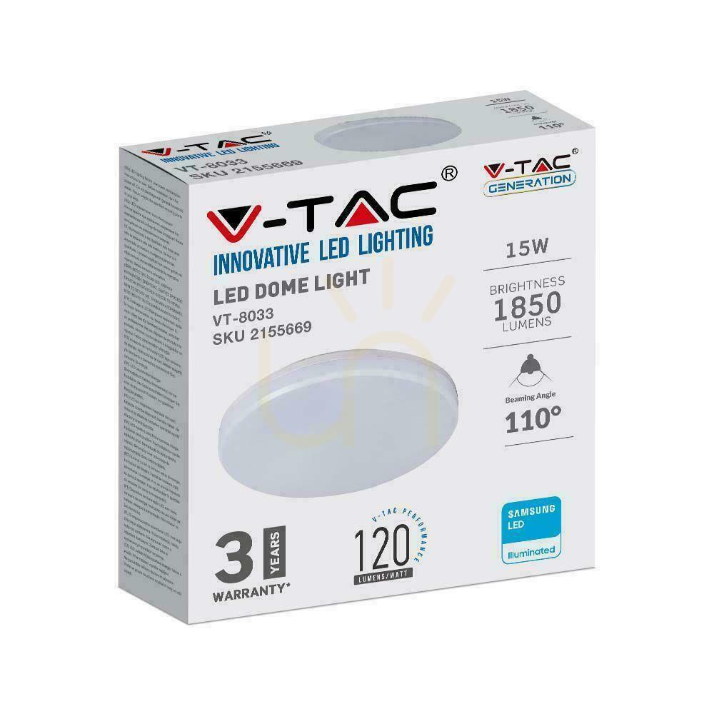 Előadás Felületi Plafond kerek V-TAC 15W LED SAMSUNG CHIP IP44 120Lm/W VT-8033 4000K 1850lm 3 év garancia 3 év garancia Felületi Plafond kerek V-TAC 15W LED SAMSUNG CHIP IP44 120Lm/W VT-8033 4000K 1850lm 3 év garancia 3 év garancia