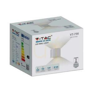 Fali lámpatest 6W V-TAC Top Bottom állítható fehér kerek IP65 Bridgelux VT-756-W 3000K 700lm 3000K 700lm 4 Fali lámpatest 6W V-TAC Top Bottom állítható fehér kerek IP65 Bridgelux VT-756-W 3000K 700lm 3000K 700lm small 4