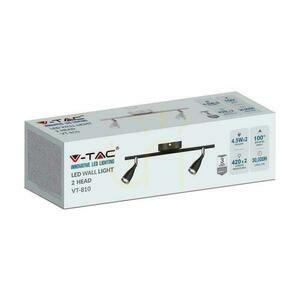 V-TAC 9W LED mennyezeti szalag lámpatest Fehér VT-810 3000K 840lm 3 év garancia 3 év garancia small 2