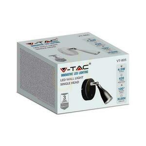 V-TAC fali lámpa 4.5W LED Fekete kapcsolóval VT-806 3000K 420lm 3 év garancia 2 V-TAC fali lámpa 4.5W LED Fekete kapcsolóval VT-806 3000K 420lm 3 év garancia small 2