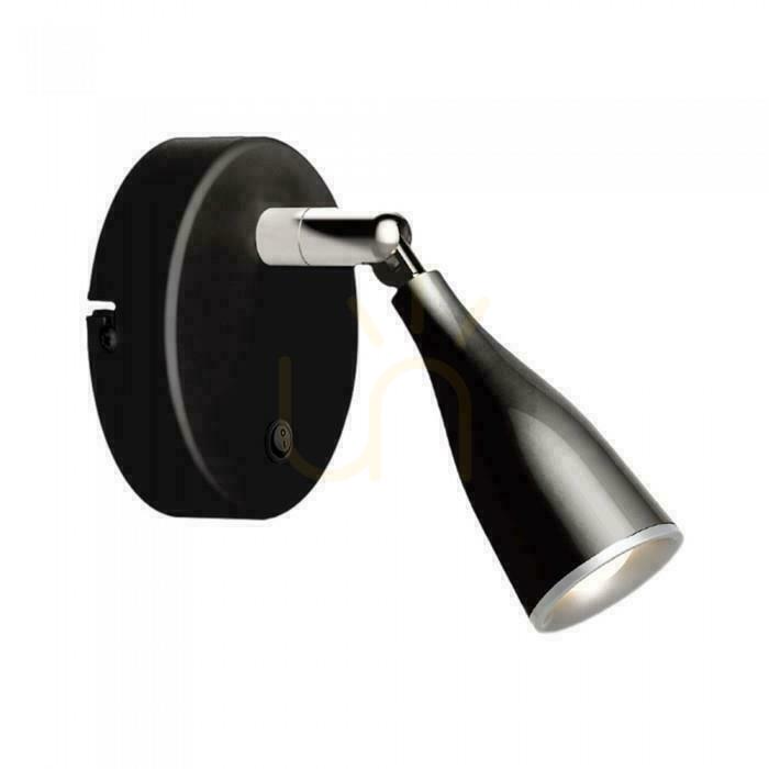 Jelölje be V-TAC fali lámpa 4.5W LED Fekete kapcsolóval VT-806 3000K 420lm 3 év garancia V-TAC fali lámpa 4.5W LED Fekete kapcsolóval VT-806 3000K 420lm 3 év garancia