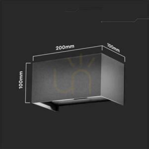 V-TAC VT-8125 kültéri fali lámpa LED 24 W 4000K fel-le IP65 szürke 2720 lm small 6
