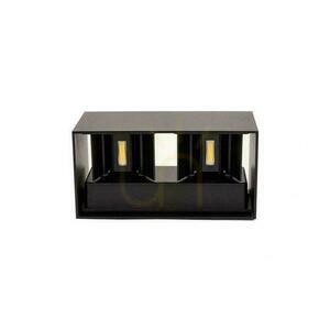 V-TAC 24W LED fali lámpatest Felső alsó IP65 Fekete VT-8125-B-N 4000K 2720lm. small 1