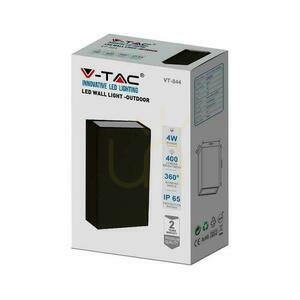V-TAC VT-844-B-N kültéri LED fali lámpa 4W 400 lm 6400K IP65 fekete small 2