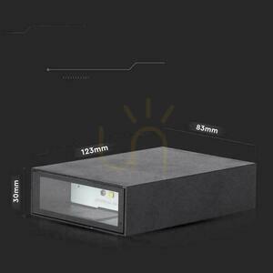 V-TAC VT-844-B-N kültéri LED fali lámpa 4W 400 lm 6400K IP65 fekete small 4