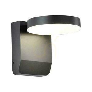 V-TAC 17W LED projektoros homlokzati lámpatest kerek fekete IP65 VT-11020 3000K 2520lm. small 0