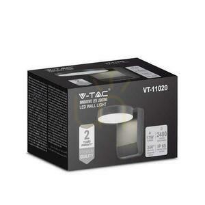 V-TAC VT-11020 kültéri LED fali lámpa 17 W fekete 4000 K IP65 small 4