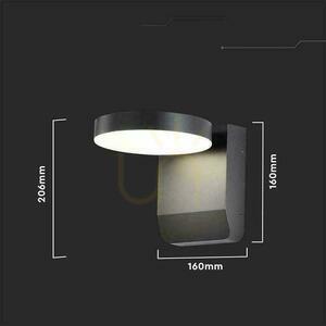 V-TAC VT-11020 kültéri LED fali lámpa 17 W fekete 4000 K IP65 small 5