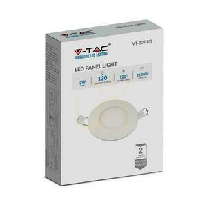 LED panel V-TAC Premium Downlight 3W kerek fi84 VT-307 6000K 130lm small 3