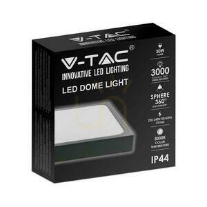 Plafond V-TAC 30W LED négyzet IP44 42x42cm Fekete VT-8630B-SQ 6500K 3000lm small 3