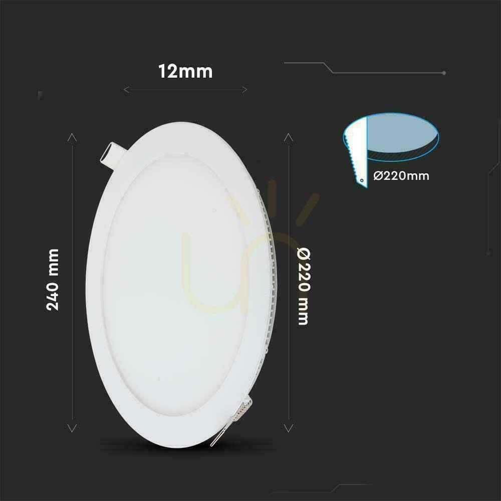 Jelölje be V-TAC prémium LED-es lámpatest 22W kerek fi240 VT-2207RD-N 4000K 2265lm. V-TAC prémium LED-es lámpatest 22W kerek fi240 VT-2207RD-N 4000K 2265lm.