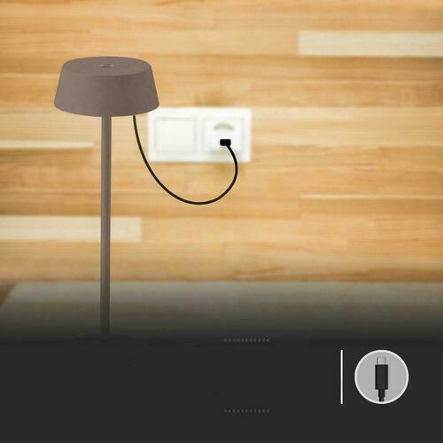 Jelölje be V-TAC 2W LED töltés Dimmelhető éjjeli lámpa IP54 bronz Corten VT-7562-C 3000K 200lm IP54 bronz Corten VT-7562-C 3000K 200lm