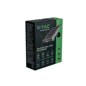 Napelemes projektor 8W LED fekete 8in1 mozgásérzékelő IP65 V-TAC VT-11108 4000K 950lm small 4