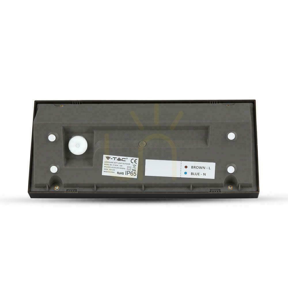 Előnézet V-TAC 12W LED ferde fali lámpatest fekete IP65 VT-8054 4000K 1250lm. V-TAC 12W LED ferde fali lámpatest fekete IP65 VT-8054 4000K 1250lm.