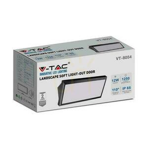 V-TAC 12W LED ferde fali lámpatest fekete IP65 VT-8054 4000K 1250lm. 4 V-TAC 12W LED ferde fali lámpatest fekete IP65 VT-8054 4000K 1250lm. small 4