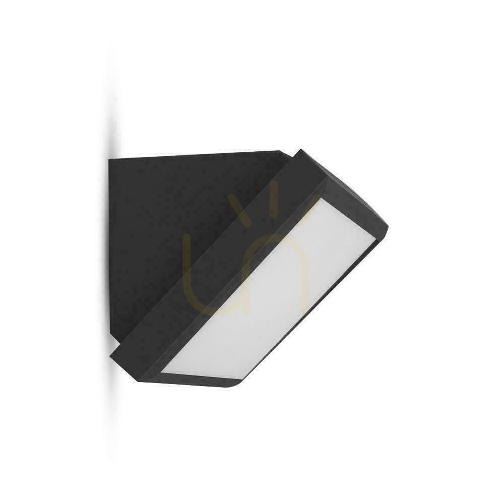 Jelölje be V-TAC 20W LED ferde fali lámpatest Fekete IP65 VT-8055 6400K 2045lm V-TAC 20W LED ferde fali lámpatest Fekete IP65 VT-8055 6400K 2045lm
