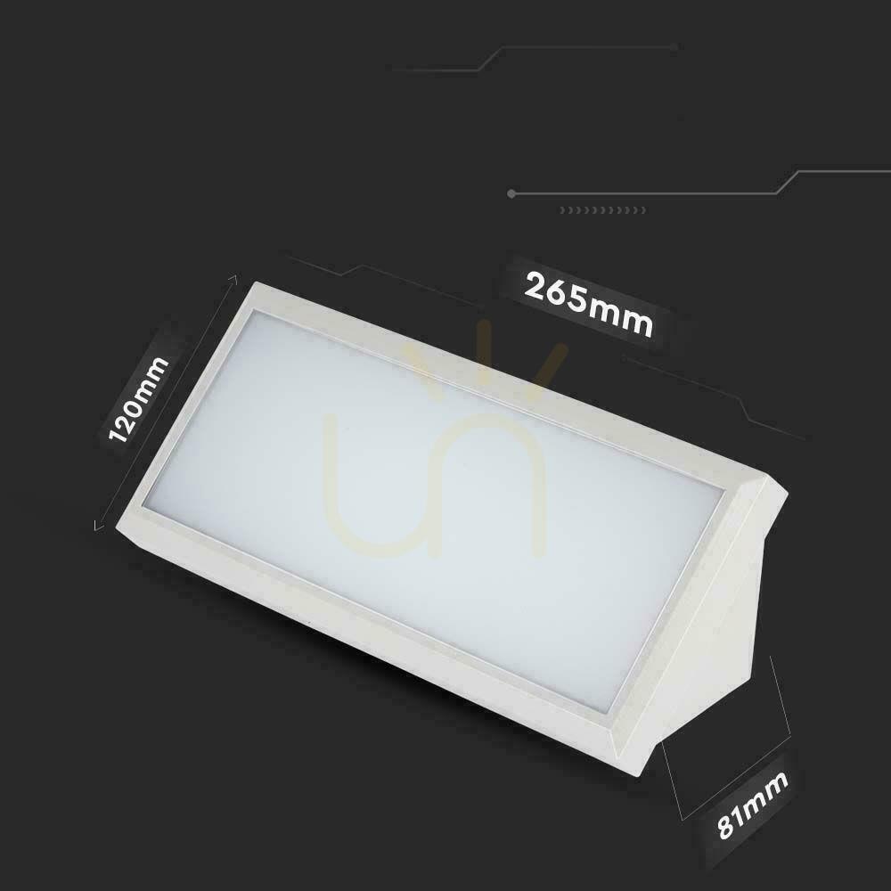 Jelölje be V-TAC 12W LED ferde fali lámpatest fehér IP65 VT-8054 6400K 1250lm. V-TAC 12W LED ferde fali lámpatest fehér IP65 VT-8054 6400K 1250lm.