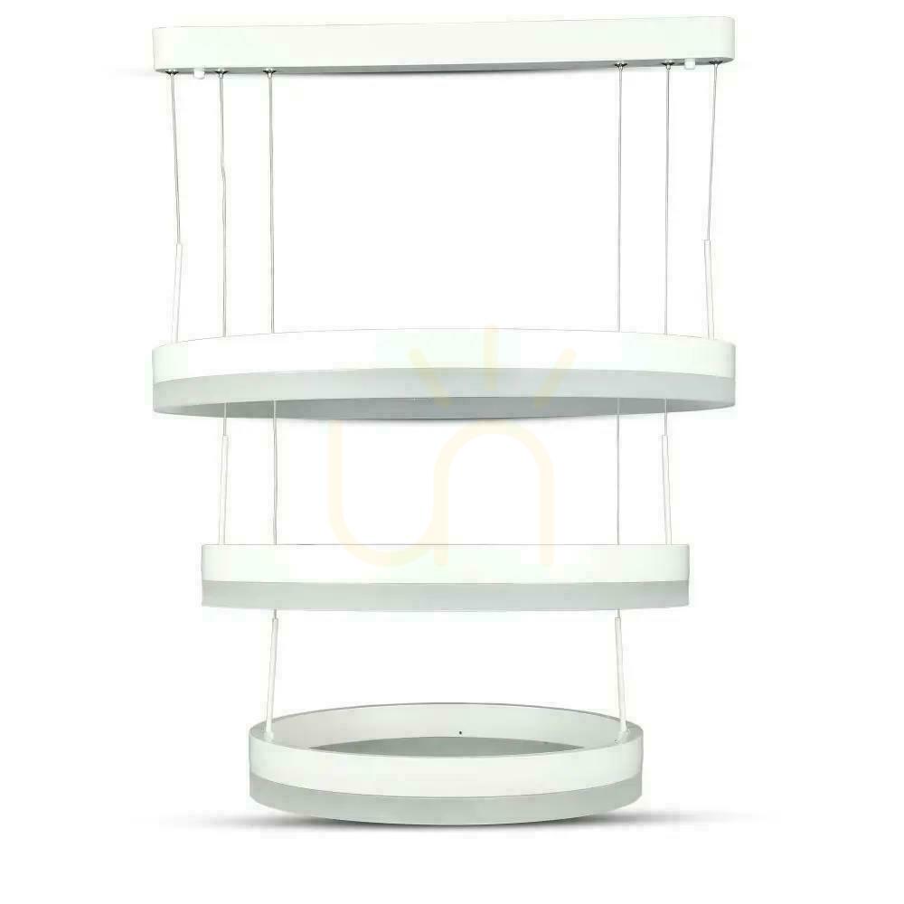 Jelölje be LED V-TAC 82W Soft Light csillár függő lámpatest Dimmelhető fehér VT-82-3-W-N 3000K 4550lm 3 év garancia 3 év garancia LED V-TAC 82W Soft Light csillár függő lámpatest Dimmelhető fehér VT-82-3-W-N 3000K 4550lm 3 év garancia 3 év garancia
