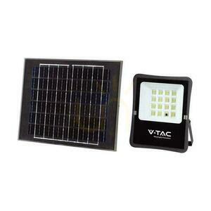 V-TAC 12W-os napelemes LED projektor távirányító, AUTO, időzítő IP65 VT-55100 6400K 1200lm small 0