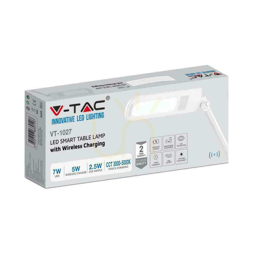 Előadás V-TAC asztali lámpa 7W 3in1 indukciós színváltó fehér VT-1027 2700K-6500K 400lm 2700K-6500K 400lm V-TAC asztali lámpa 7W 3in1 indukciós színváltó fehér VT-1027 2700K-6500K 400lm 2700K-6500K 400lm