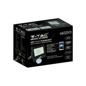 LED projektor WiFi V-TAC 20W mozgásérzékelő fekete SMART MUFa Amazon Alexa Google Home VT-5192S RGB+3000K-6500K 1500lm RGB+3000K-6500K 1500lm small 4