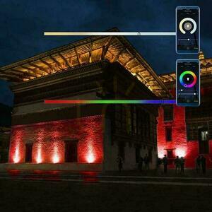 LED projektor WiFi V-TAC 20W mozgásérzékelő fekete SMART MUFa Amazon Alexa Google Home VT-5192S RGB+3000K-6500K 1500lm RGB+3000K-6500K 1500lm small 8
